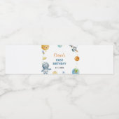 ファーストトリッのまわりにプザサン誕生日ウォーターボトルラ ペットボトルラベル (シングルラベル)