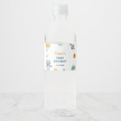 ファーストトリッのまわりにプザサン誕生日ウォーターボトルラ ペットボトルラベル (正面)