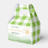 ファーストトリップのまわりにサンフェイスボックス誕生日パーティー フェイバーボックス (裏面サイド)