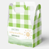 ファーストトリップのまわりにサンフェイスボックス誕生日パーティー フェイバーボックス (オープン)