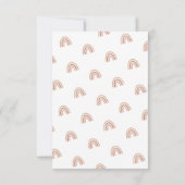 ファーストトリップのまわりにサンボホレインボー1st誕生日 招待状 (裏面)