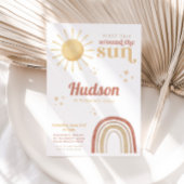 ファーストトリップのまわりにサンボホレインボー1st誕生日 招待状