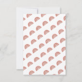 ファーストトリップのまわりにサンボホレインボー1st誕生日 招待状 (裏面)