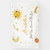 ファーストトリップのまわりにサン誕生日バナー 横断幕 (縦)