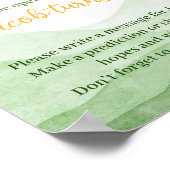 ファーストトリップのまわりにサン誕生日時間カプセル標識 ポスター (角)