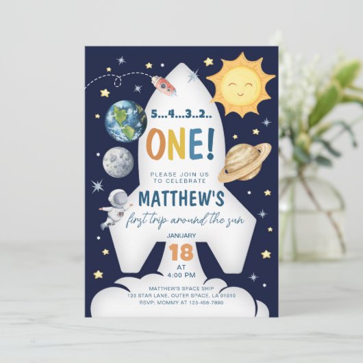 ファーストトリップのまわりにザサンアウタスペース招待状 招待状 (スタンド正面)