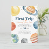 ファーストトリップのまわりにザサンアウタスペース誕生日 招待状 (スタンド正面)