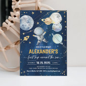 ファーストトリップのまわりにザサンアウタスペース誕生日 招待状