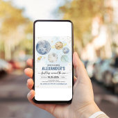 ファーストトリップのまわりにザサンアウタスペース誕生日 招待状