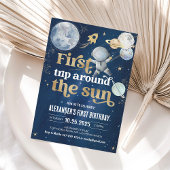 ファーストトリップのまわりにザサンアウタスペース誕生日 招待状