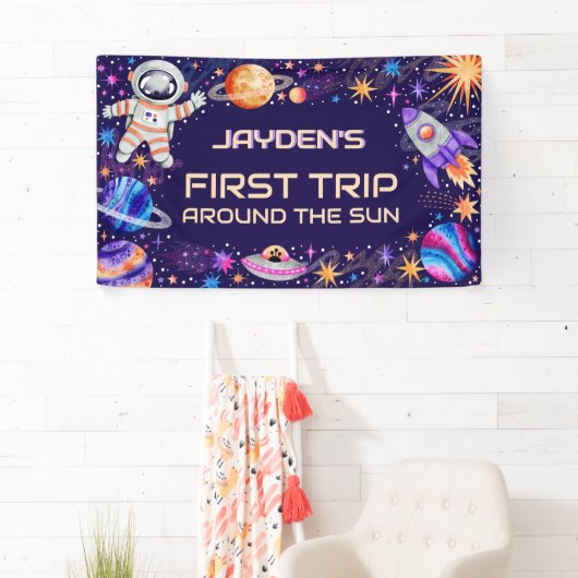 ファーストトリップのまわりにザサンアウタスペース銀河系 横断幕 (インサイチュ)