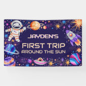 ファーストトリップのまわりにザサンアウタスペース銀河系 横断幕 (横)