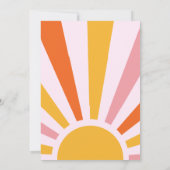 ファーストトリップのまわりにザサンバースデー招待状 招待状 (裏面)