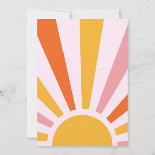 ファーストトリップのまわりにザサンバースデー招待状 招待状 (裏面)