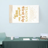 ファーストトリップのまわりにザサンファースト誕生日カスタム 横断幕 (トレードショー)