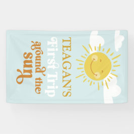 ファーストトリップのまわりにザサンファースト誕生日カスタム 横断幕