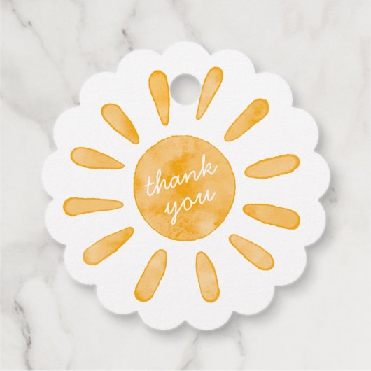 ファーストトリップのまわりにザサンファースト誕生日メッセージカード フェイバータグ (裏面)