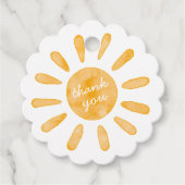 ファーストトリップのまわりにザサンファースト誕生日メッセージカード フェイバータグ (正面)