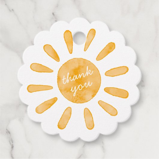 ファーストトリップのまわりにザサンファースト誕生日メッセージカード フェイバータグ (正面)