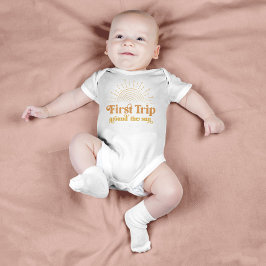 ファーストトリップのまわりにザサンファースト誕生日 ベビーボディスーツ