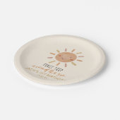 ファーストトリップのまわりにザサンファースト誕生日 ペーパープレート (アングル)