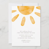 ファーストトリップのまわりにザサンファースト誕生日 | 招待状 (正面)