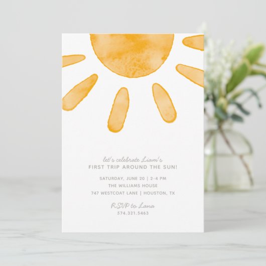 ファーストトリップのまわりにザサンファースト誕生日 | 招待状 (スタンド正面)