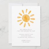 ファーストトリップのまわりにザサンファースト誕生日 | 招待状 (正面)