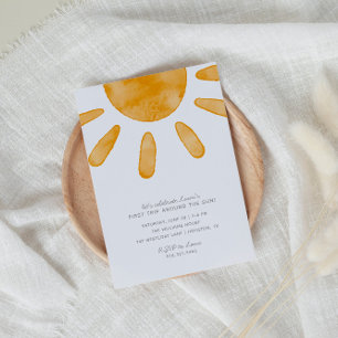 ファーストトリップのまわりにザサンファースト誕生日   招待状