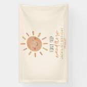 ファーストトリップのまわりにザサンファースト誕生日 横断幕 (縦)