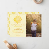 ファーストトリップのまわりにザサンフォトパーティの招待状 ノートカード (正面/裏面インサイチュ)