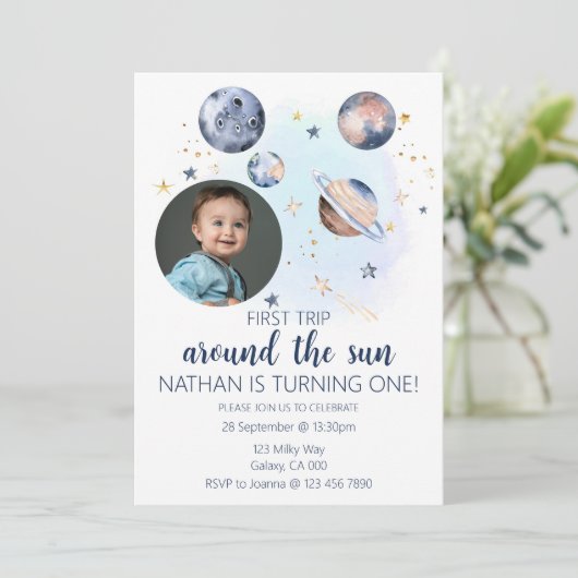 ファーストトリップのまわりにザサンフォト招待状 招待状 (スタンド正面)