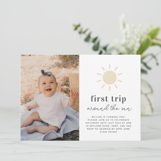 ファーストトリップのまわりにザサンフォト招待状 招待状 (スタンド正面)