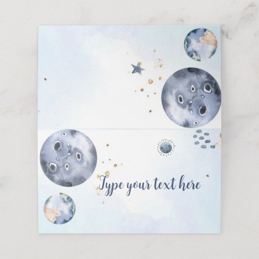 ファーストトリップのまわりにザサンフォールディング座席表 プレイスカード (外部開封)