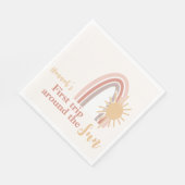 ファーストトリップのまわりにザサンボホレインボー スタンダードランチョンナプキン (角)