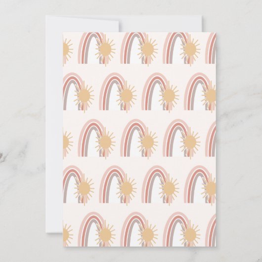 ファーストトリップのまわりにザサンボホ誕生日 招待状 (裏面)