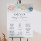 ファーストトリップのまわりにザサンボーイズ誕生日マイルストーン ポスター