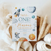 ファーストトリップのまわりにザサンボーイ誕生日宇宙 招待状