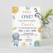 ファーストトリップのまわりにザサンボーイ誕生日招待状 招待状 (スタンド正面)