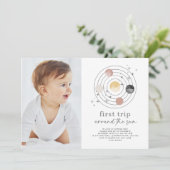 ファーストトリップのまわりにザサン宇宙フォト招待状 招待状 (スタンド正面)