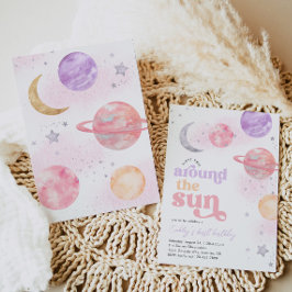 ファーストトリップのまわりにザサン宇宙招待状 招待状