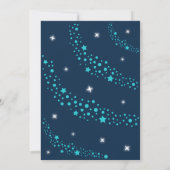 ファーストトリップのまわりにザサン宇宙誕生日 招待状 (裏面)