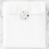 ファーストトリップのまわりにザサン宇宙 ラウンドシール (バッグ)