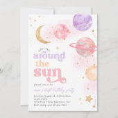 ファーストトリップのまわりにザサン招待状 |宇宙 招待状 (正面)