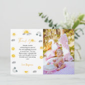 ファーストトリップのまわりにザサン誕生日サンキューカード 案内状 (スタンド正面)