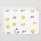 ファーストトリップのまわりにザサン誕生日サンキューカード 案内状 (裏面)