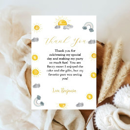 ファーストトリップのまわりにザサン誕生日サンキューカード 案内状