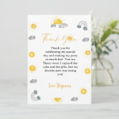 ファーストトリップのまわりにザサン誕生日サンキューカード 案内状 (スタンド正面)