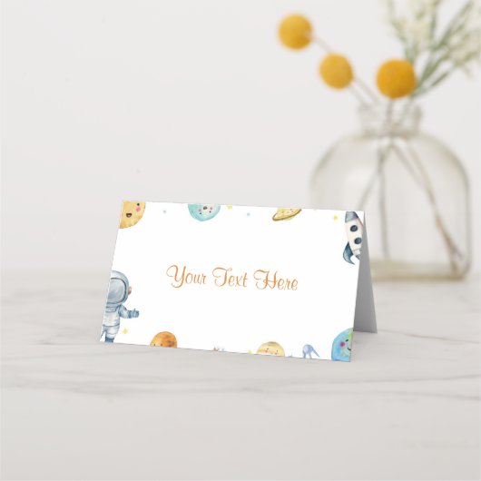 ファーストトリップのまわりにザサン誕生日座席表 プレイスカード (正面)