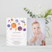 ファーストトリップのまわりにザサン誕生日招待状 招待状 (スタンド正面)